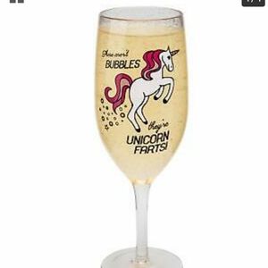 Champagne Unicorn Farts Glass